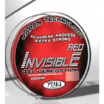 Yuki Invisible Red 4G Fluo coated nylon 2000 mtr-0